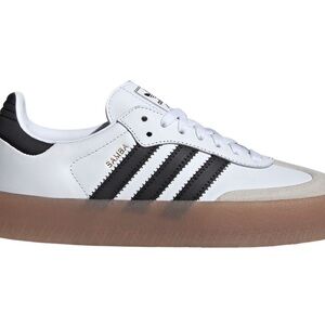 Women’s Adidas Samba White and Black Sneakers